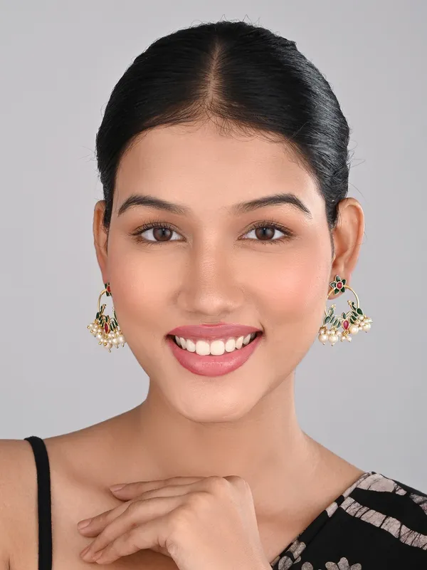 Gold-Plated_Chandbali_Earrings_with_AD_Stones_&_Meenakari