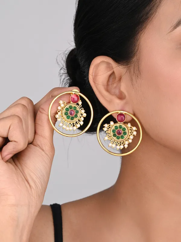 Gold_Plated_Circular_Stud