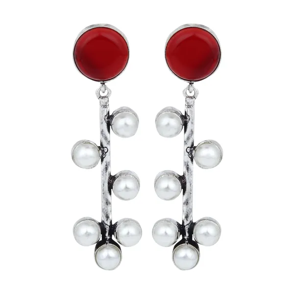 Stone_&_pearl_drop_earring