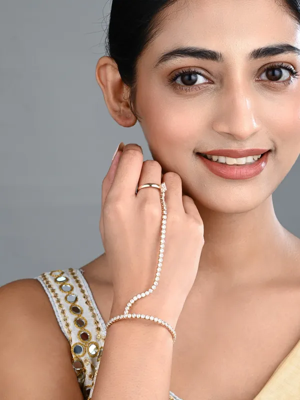 Elegant_Gold-Tone_CZ_Tennis_Bangle_Bracelet