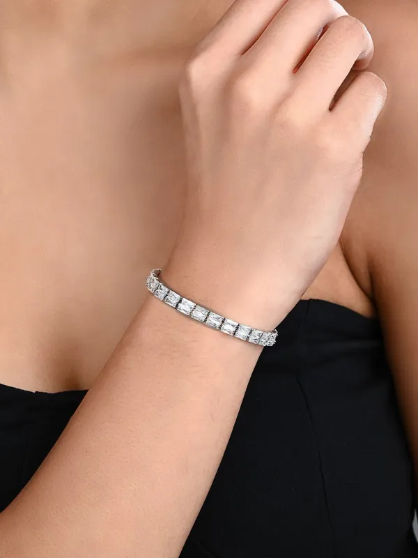 Elegant_Silver-Tone_CZ_Tennis_Bangle_Bracelet
