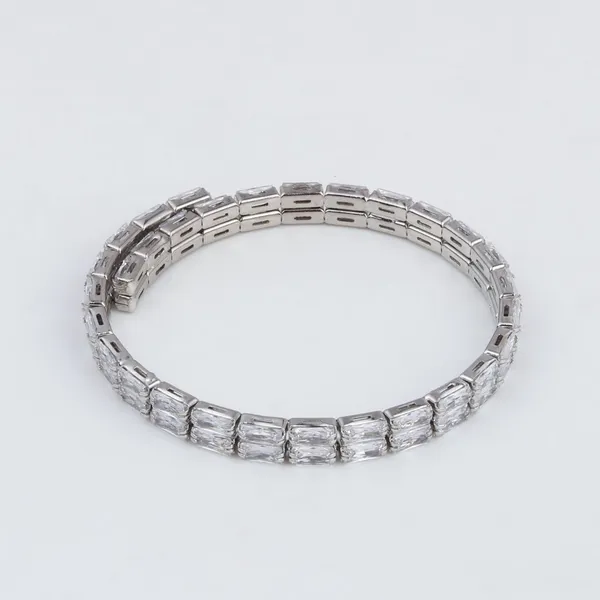 Elegant_Silver-Tone_CZ_Tennis_Bangle_Bracelet