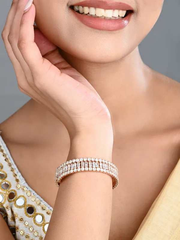 Elegant_Gold-Tone_CZ_Tennis_Bangle_Bracelet