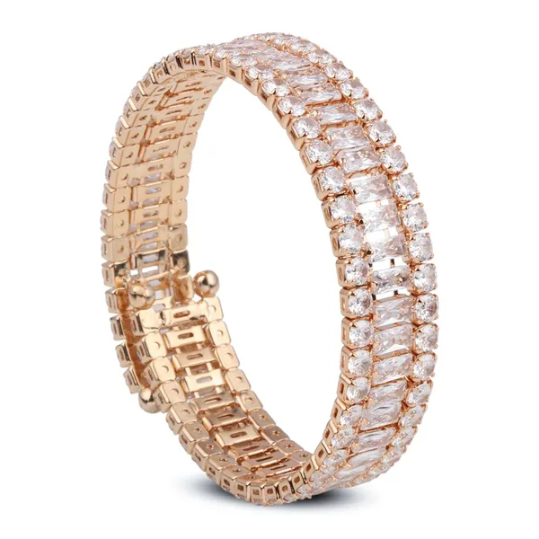 Elegant_Gold_Tone_Cz_Tennis_Bangle_Bracelet