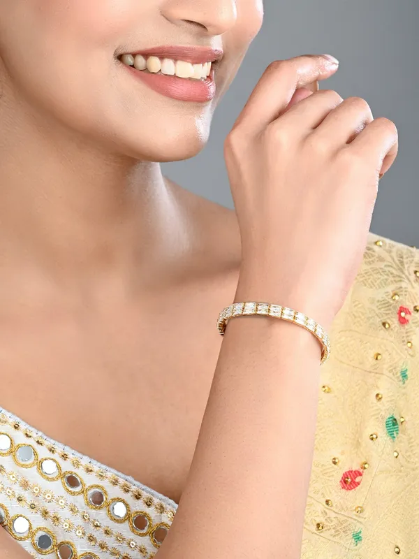 Elegant_Gold-Tone_CZ_Tennis_Bangle_Bracelet