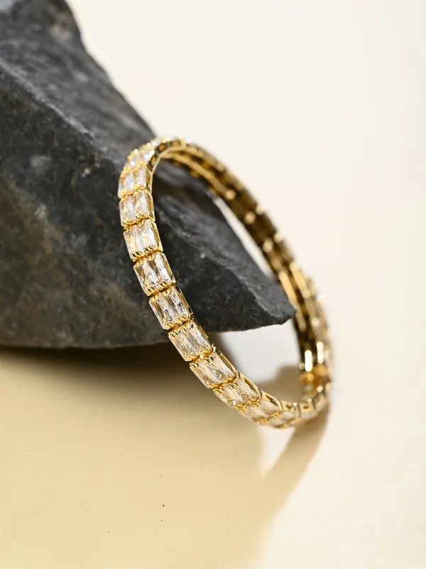 Elegant_Gold-Tone_CZ_Tennis_Bangle_Bracelet