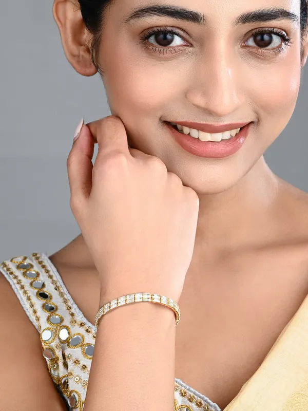 Elegant_Gold-Tone_CZ_Tennis_Bangle_Bracelet