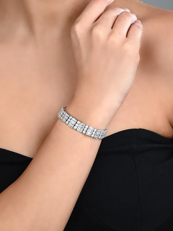 Elegant_Gold-Tone_CZ_Tennis_Bangle_Bracelet