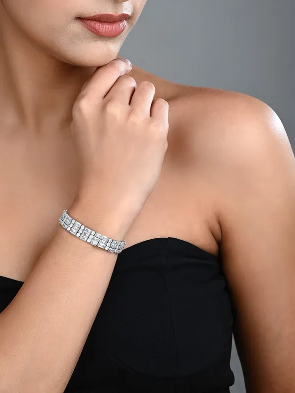 Elegant_Gold-Tone_CZ_Tennis_Bangle_Bracelet