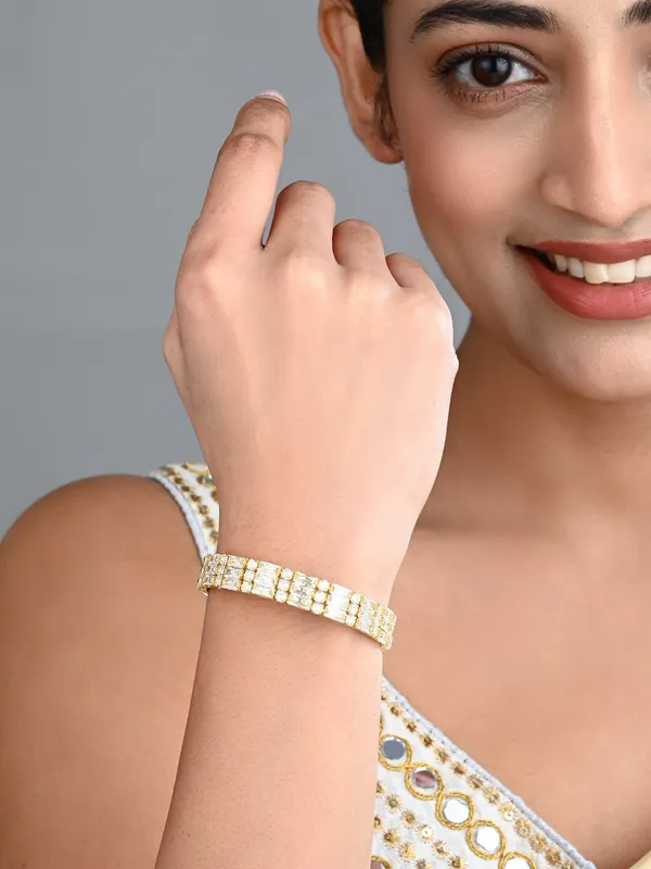 Elegant_Gold-Tone_CZ_Tennis_Bangle_Bracelet