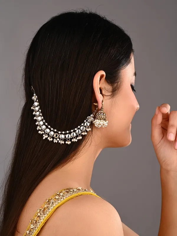 Kundan_&_Beads_double_layered_ear_chains