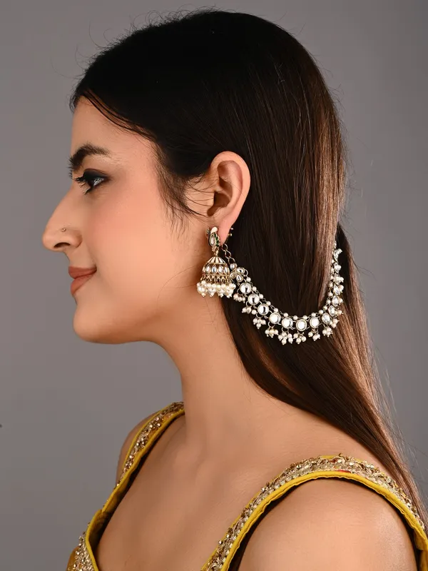 Kundan_&_Beads_double_layered_ear_chains