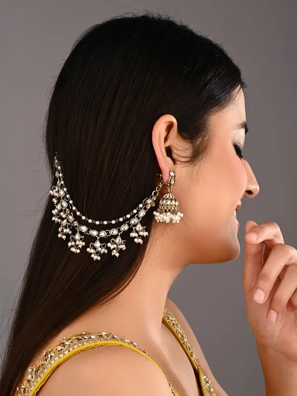 Kundan_&_Beads_double_layered_ear_chains