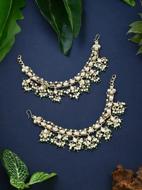 Kundan_&_Beads_double_layered_ear_chains