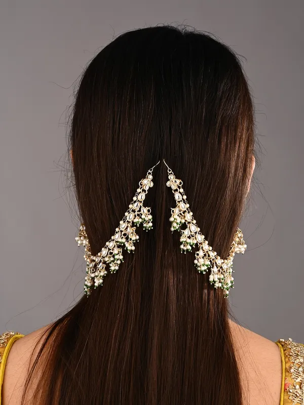 Kundan_&_Beads_double_layered_ear_chains