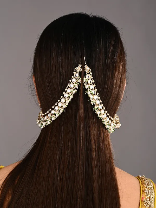 Kundan_&_Beads_double_layered_ear_chains