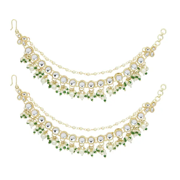 Kundan_&_Beads_Double_Layered_Ear_Chains