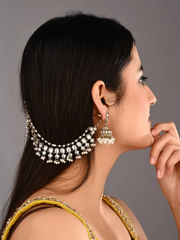 Kundan_&_Beads_double_layered_ear_chains