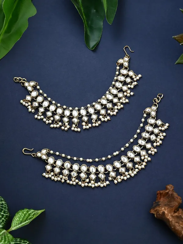Kundan_&_Beads_Double_Layered_Ear_Chains
