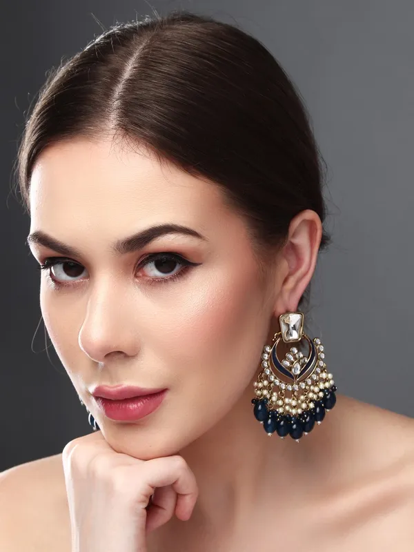 Stone_&_Pearl_Fringe_Statement_Chandbali_Earrings