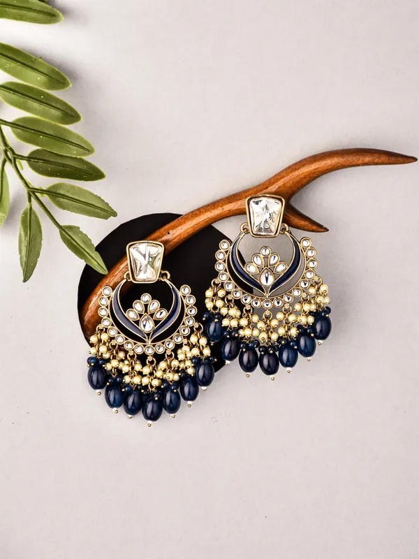 Stone_&_Pearl_Fringe_Statement_Chandbali_Earrings