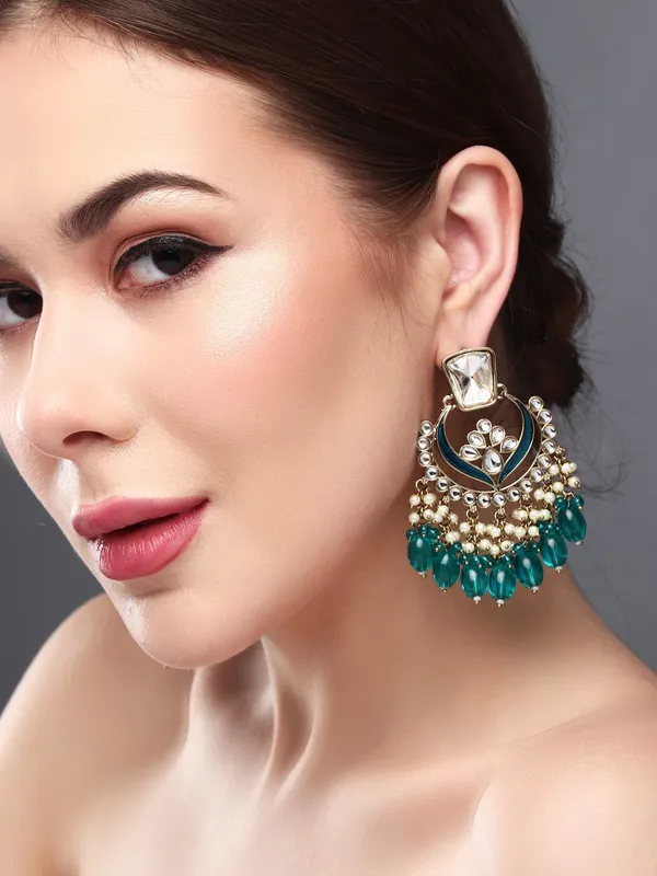 Stone_&_Pearl_Fringe_Statement_Chandbali_Earrings