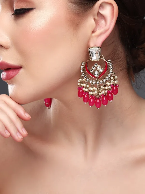 Stone_&_Pearl_Fringe_Statement_Chandbali_Earrings