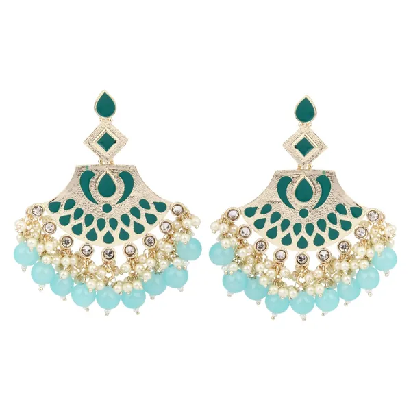 Enamelled_Stone_&_Pearl_Fringe_Statement_Earrings