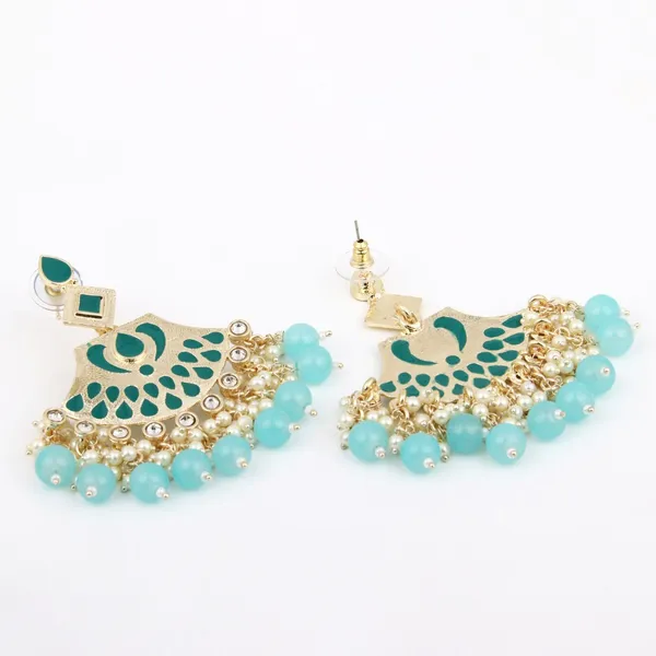 Enamelled_Stone_&_Pearl_Fringe_Statement_Earrings