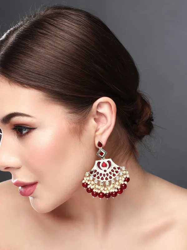 Enamelled_Stone_&_Pearl_Fringe_Statement_Earrings