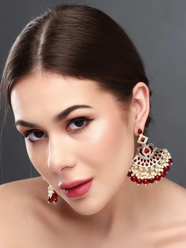 Enamelled_Stone_&_Pearl_Fringe_Statement_Earrings