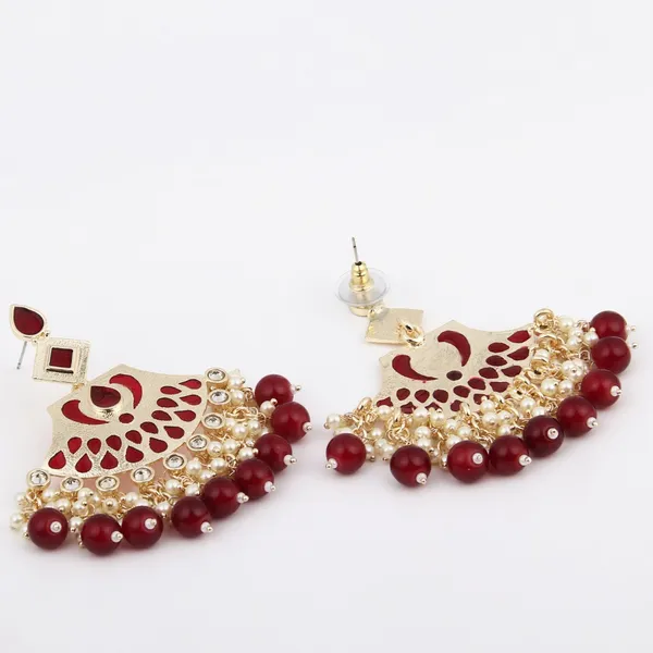Enamelled_Stone_&_Pearl_Fringe_Statement_Earrings