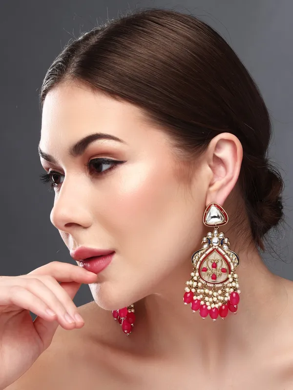 Kundan_Embellished_Pearl_Fringe_Earrings