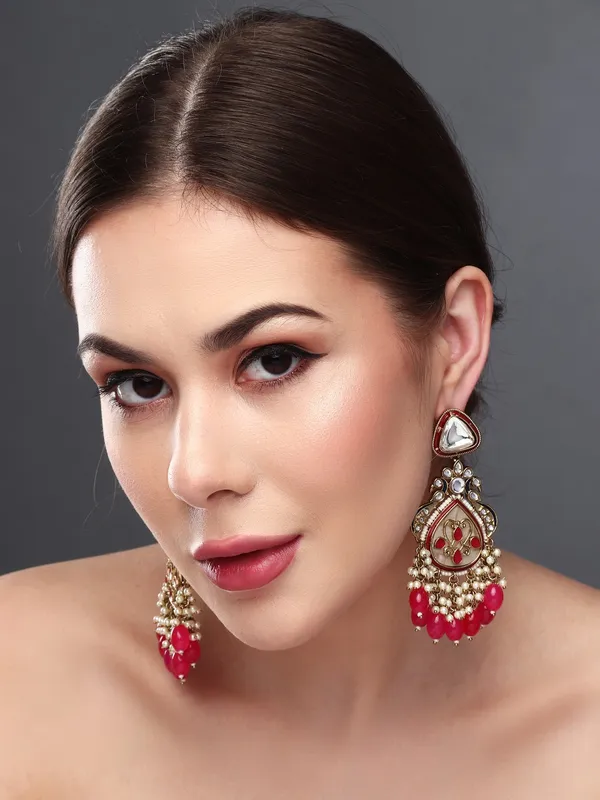 Kundan_Embellished_Pearl_Fringe_Earrings