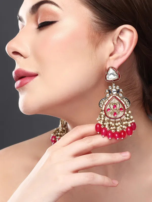 Kundan_Embellished_Pearl_Fringe_Earrings