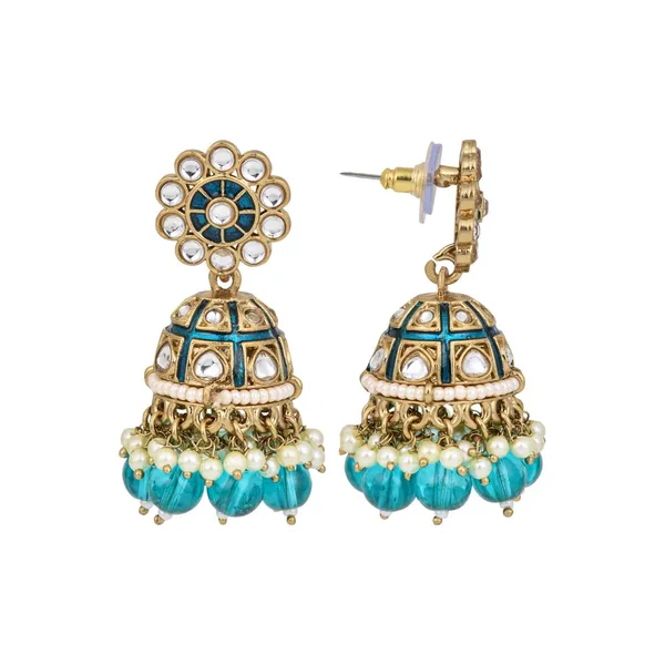 Floral_Kundan_Dome_Jhumka_Earrings