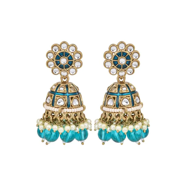 Floral_Kundan_Dome_Jhumka_Earrings