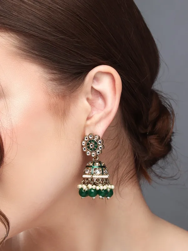 Floral_Kundan_Dome_Jhumka_Earrings