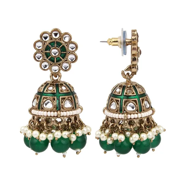 Floral_Kundan_Dome_Jhumka_Earrings