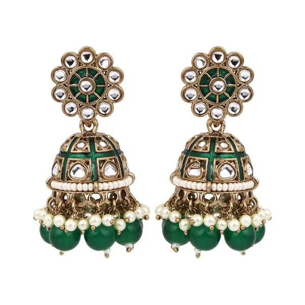 Floral_Kundan_Dome_Jhumka_Earrings