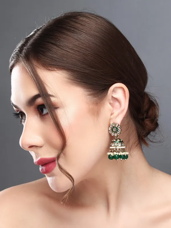 Floral_Kundan_Dome_Jhumka_Earrings