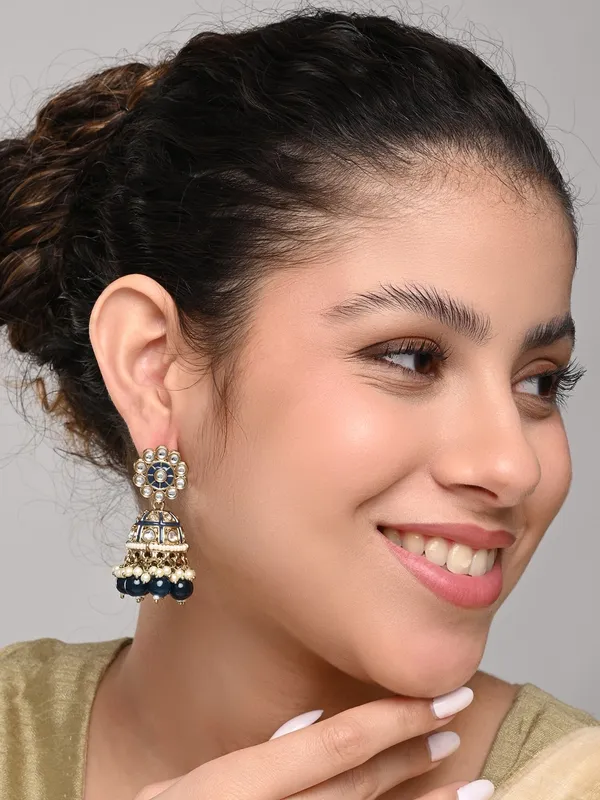 Floral_Kundan_Dome_Jhumka_Earrings