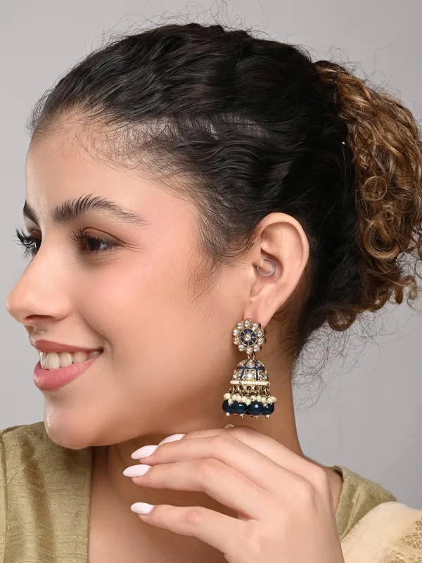 Floral_Kundan_Dome_Jhumka_Earrings