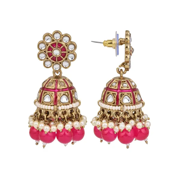 Floral_Kundan_Dome_Jhumka_Earrings