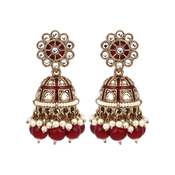 Floral_Kundan_Dome_Jhumka_Earrings