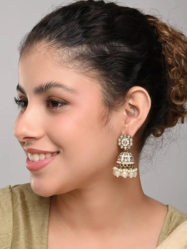 Floral_Kundan_Dome_Jhumka_Earrings