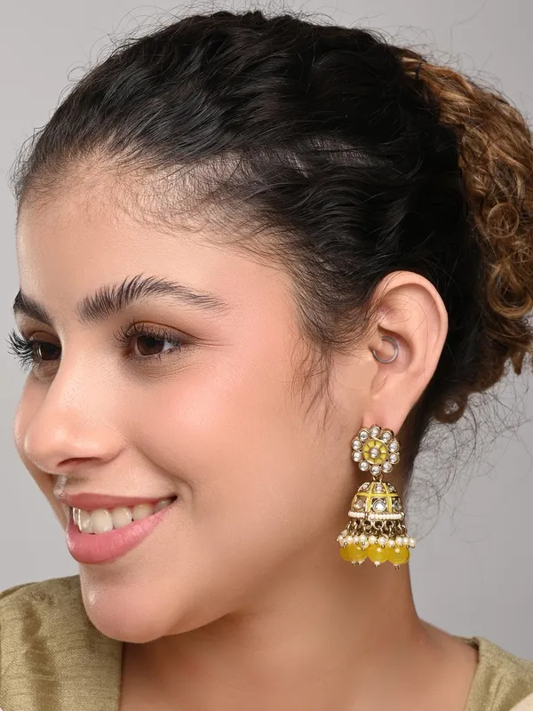 Floral_Kundan_Dome_Jhumka_Earrings