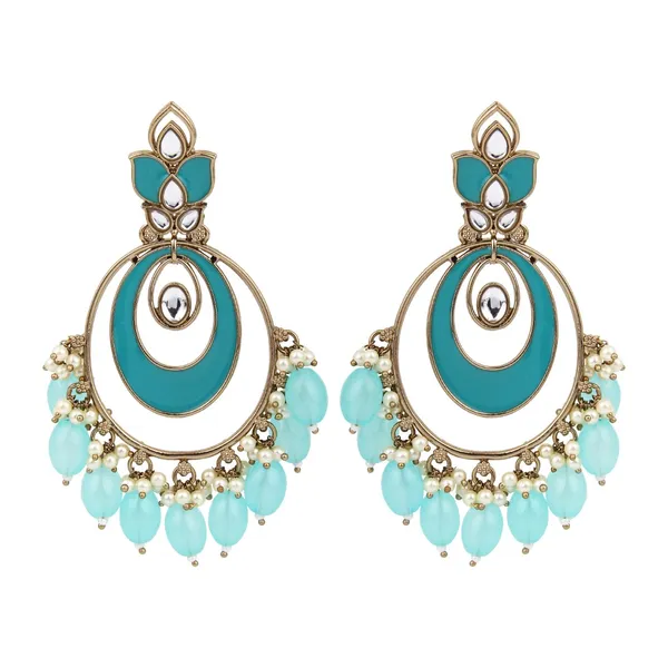 Enamelled_Hoop_Pearl_Fringe_Earrings