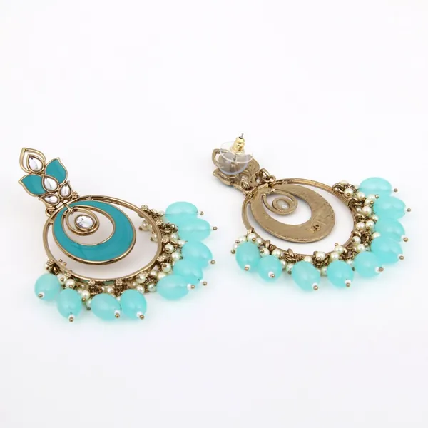Enamelled_Hoop_Pearl_Fringe_Earrings