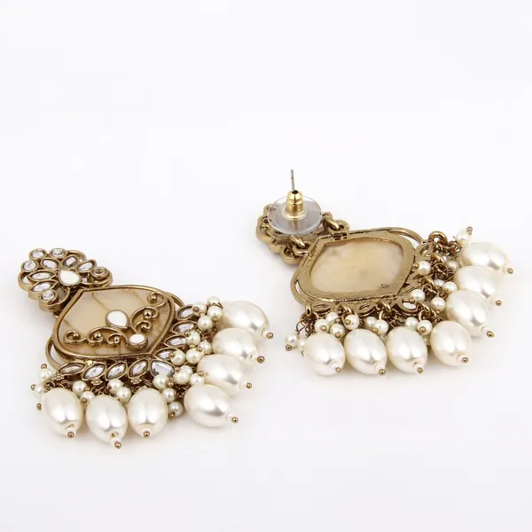 Antique_Finish_Pearl_Fringe_Statement_Earrings